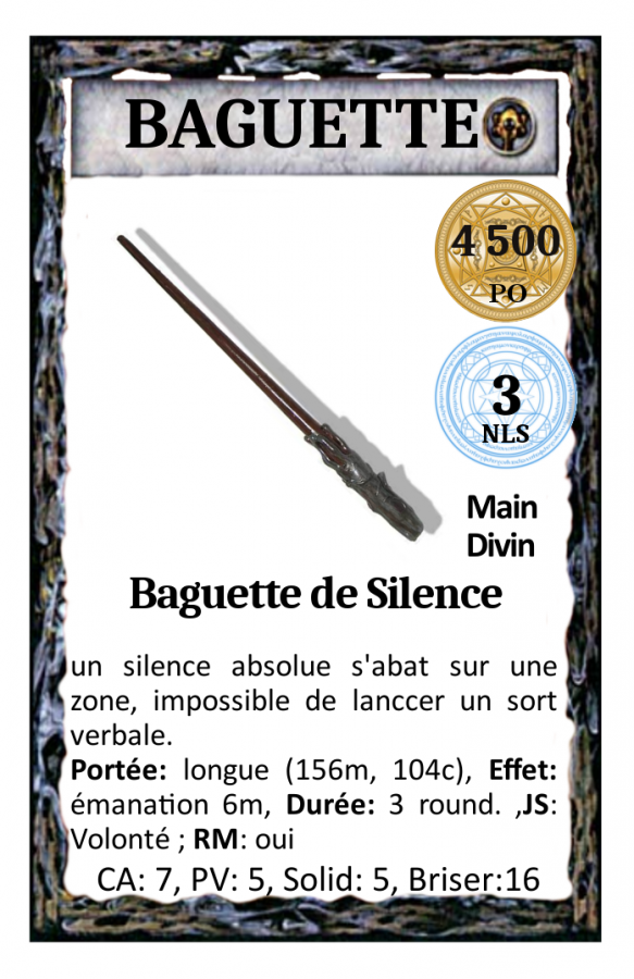 Baguette SILENCE